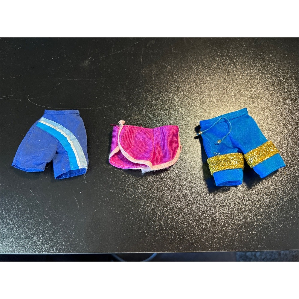 Vintage Barbie Ken Clothes Lot of 3 Shorts Swim trunks Swimwear Mattel